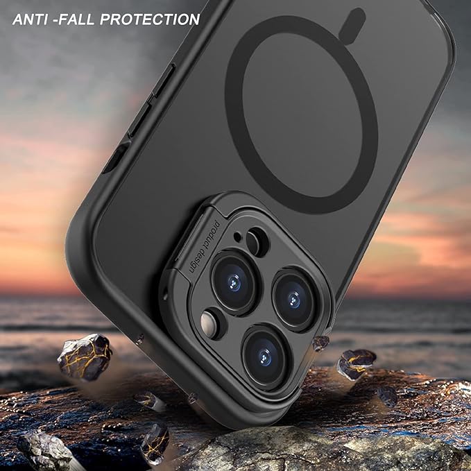 Θήκη Orso Hybrid Camera Protection Stand MagSafe Frosted Blue iPhone 15 Pro Max ΘΗΚΕΣ Orso Θήκη Orso Hybrid Camera Protection Stand MagSafe Frosted Blue iPhone 15 Pro Max - Image 5