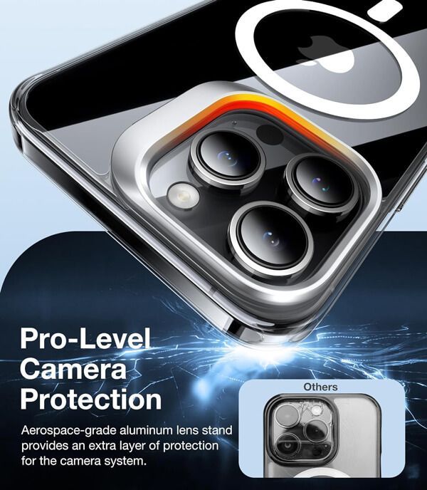 Θήκη Torras iPhone 15 Pro Lstand HaloLock MagSafe Clear ΘΗΚΕΣ TORRAS Θήκη Torras iPhone 15 Pro Lstand HaloLock MagSafe Clear - Image 3