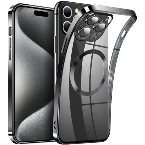 Θήκη Orso Magsafe Camera Protection Bare Look Black iPhone 15 Pro