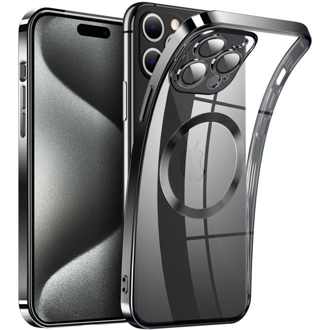 Θήκη Orso Magsafe Camera Protection Bare Look Black iPhone 15 Pro Max ΘΗΚΕΣ Orso Θήκη Orso Magsafe Camera Protection Bare Look Black iPhone 15 Pro Max