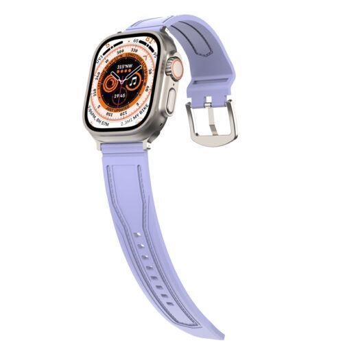 OrsoBand Premium Silicone with Fabric Violet Apple Watch 44/45/46/49mm