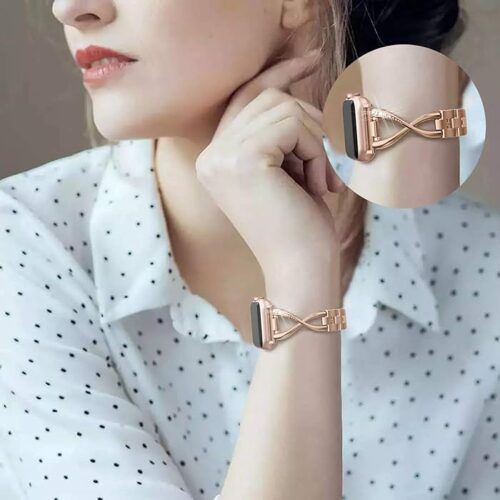 Alternative view of Λουράκι X-Line Metal Beads Bracelet Rose Gold Apple Watch 38/40/41/42 Series 10 2024