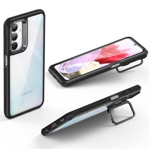 Alternative view of ESR Samsung Galaxy M34 5G Classic Hybrid with Kickstand Clear Black