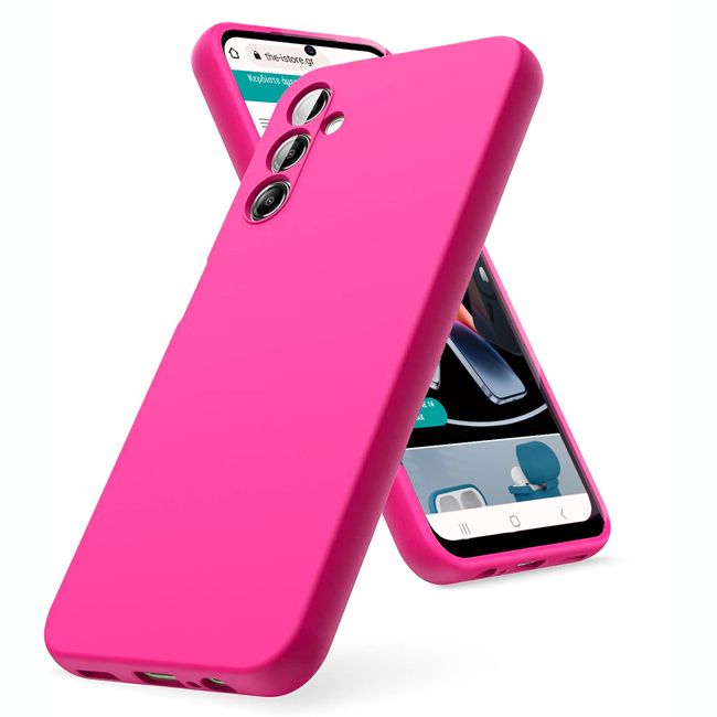 Θήκη Rubber Silk Hot Pink Samsung Galaxy M54 ΘΗΚΕΣ Orso Θήκη Rubber Silk Hot Pink Samsung Galaxy M54