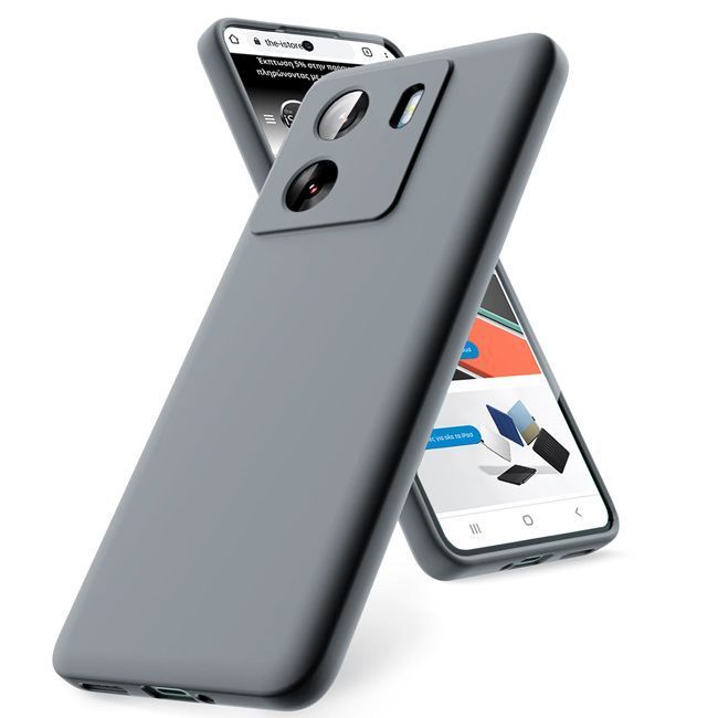 Θήκη Rubber Silk Grey Xiaomi Redmi 13C 4G ΘΗΚΕΣ Orso Θήκη Rubber Silk Grey Xiaomi Redmi 13C 4G
