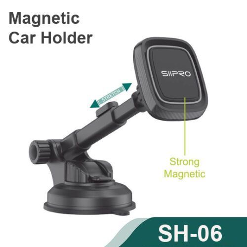 Siipro Magnetic Stretch Car Holder Black (SH-06) ΑΞΕΣΟΥΑΡ SIIPRO Siipro Magnetic Stretch Car Holder Black (SH-06)