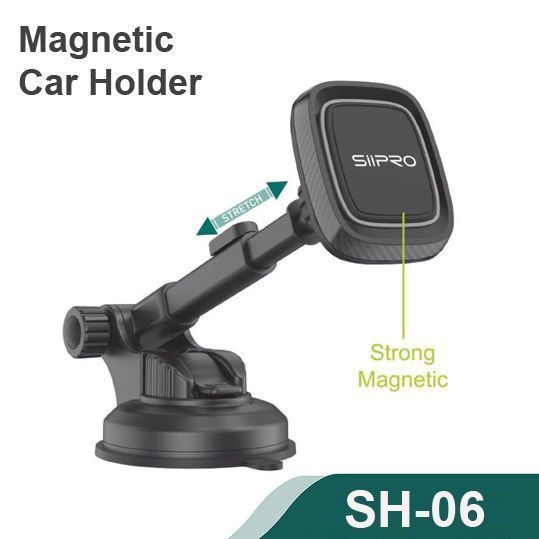 Siipro Magnetic Stretch Car Holder Black (SH-06) ΑΞΕΣΟΥΑΡ SIIPRO Siipro Magnetic Stretch Car Holder Black (SH-06)