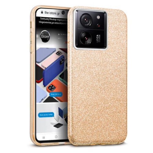 Θήκη Hybrid Strass Gold Xiaomi 13T/13T Pro 5G