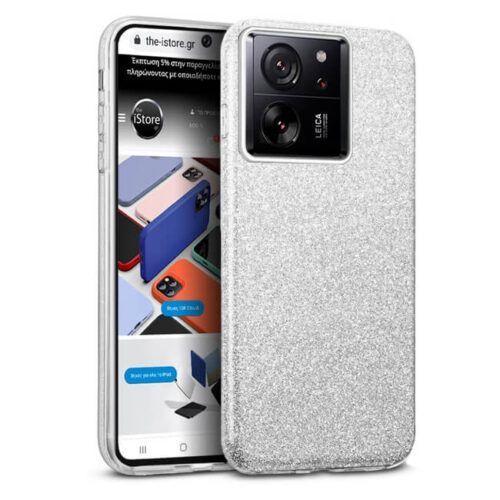 Θήκη Hybrid Strass Silver Xiaomi 13T/13T Pro 5G