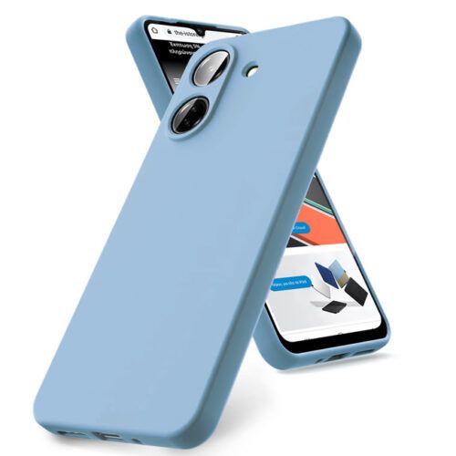 Θήκη Rubber Silk Cyan Poco C65