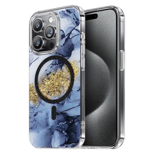 Θήκη Liavec Design Brilliant Series Magsafe Blue iPhone 15 Pro Max