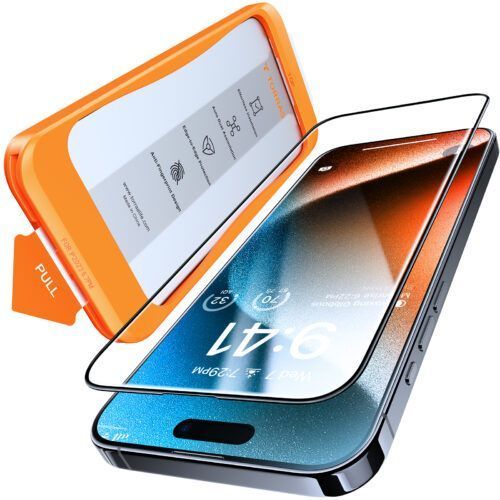 Torras Install Master GlassGo Full Cover Tempered Glass iPhone 16 Pro ΠΡΟΣΤΑΣΙΑ ΟΘΟΝΗΣ TORRAS Torras Install Master GlassGo Full Cover Tempered Glass iPhone 16 Pro