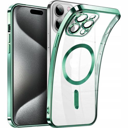 Θήκη Orso Magsafe Camera Protection Bare Look Spring Green iPhone 15 Pro