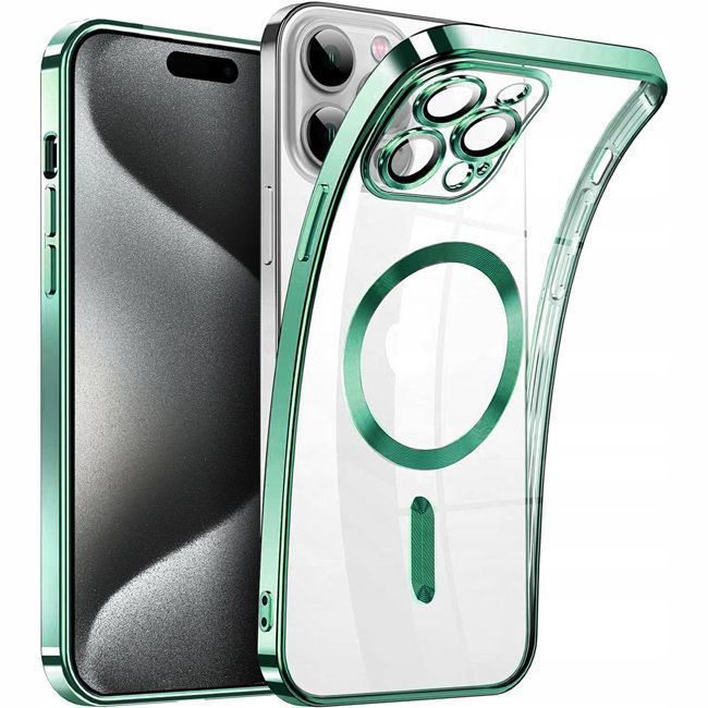 Θήκη Orso Magsafe Camera Protection Bare Look Spring Green iPhone 15 Pro ΘΗΚΕΣ Orso Θήκη Orso Magsafe Camera Protection Bare Look Spring Green iPhone 15 Pro