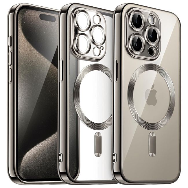 Θήκη Orso Magsafe Camera Protection Bare Look Titanium Grey iPhone 15 Pro ΘΗΚΕΣ Orso Θήκη Orso Magsafe Camera Protection Bare Look Titanium Grey iPhone 15 Pro