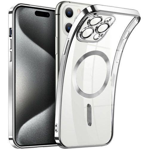 Θήκη Orso Magsafe Camera Protection Bare Look Silver iPhone 15 Pro
