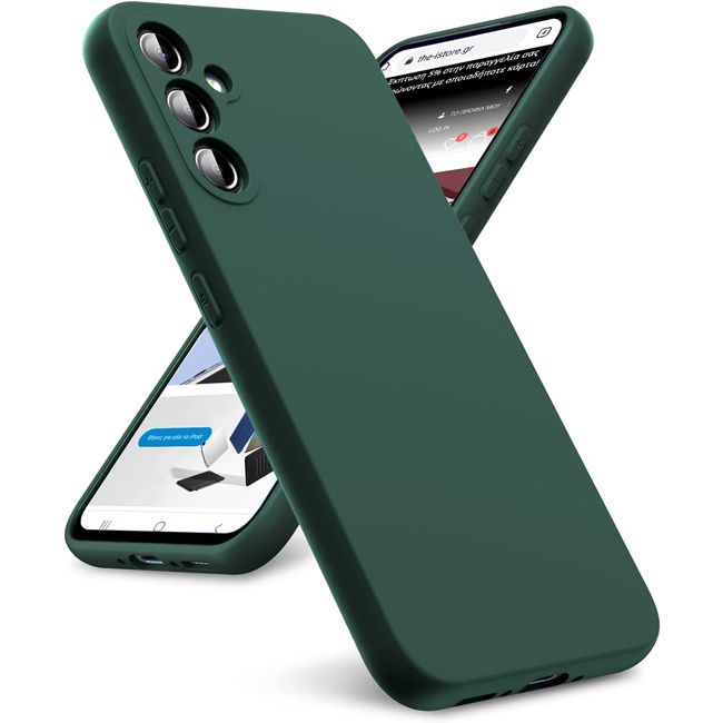 Θήκη Rubber Silk Forest Green Samsung Galaxy A26 ΘΗΚΕΣ Orso Θήκη Rubber Silk Forest Green Samsung Galaxy A26