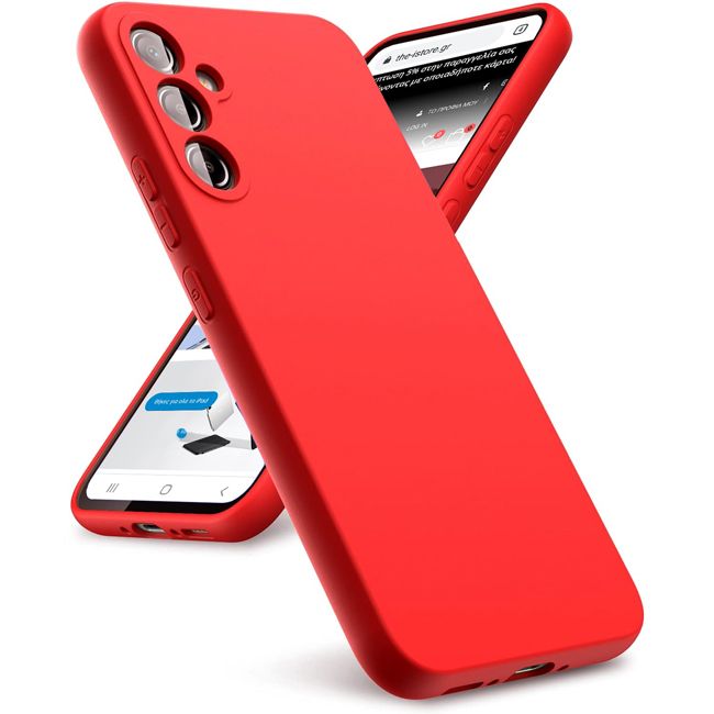 Θήκη Rubber Silk Red Samsung Galaxy A26 ΘΗΚΕΣ Orso Θήκη Rubber Silk Red Samsung Galaxy A26