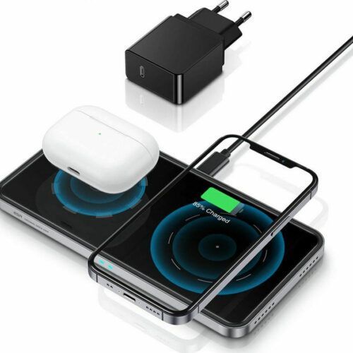 ESR HaloLock MagSafe 2-in-1 Wireless Charging Station (EFC004O) STOCK OFFERS ESR ESR HaloLock MagSafe 2-in-1 Wireless Charging Station (EFC004O)