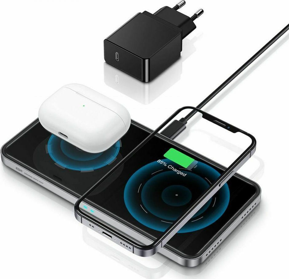 ESR HaloLock MagSafe 2-in-1 Wireless Charging Station (EFC004O) STOCK OFFERS ESR ESR HaloLock MagSafe 2-in-1 Wireless Charging Station (EFC004O)