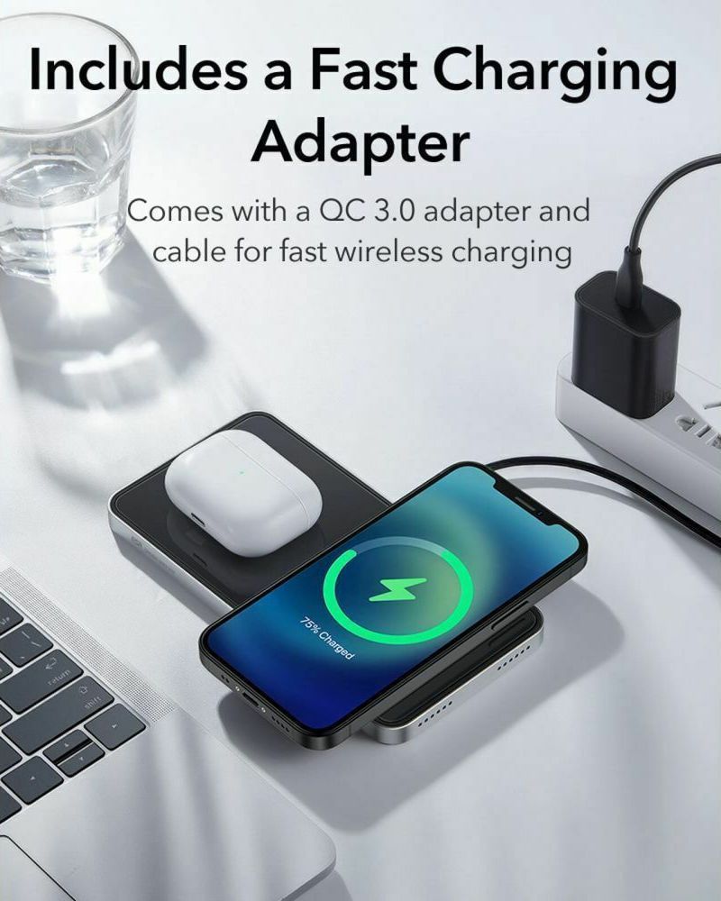 ESR HaloLock MagSafe 2-in-1 Wireless Charging Station (EFC004O) STOCK OFFERS ESR ESR HaloLock MagSafe 2-in-1 Wireless Charging Station (EFC004O) - Image 3