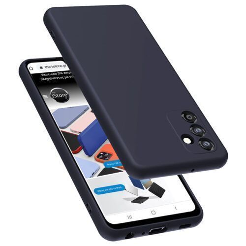 Θήκη Rubber Silk Dark Blue Samsung Galaxy M34 5G