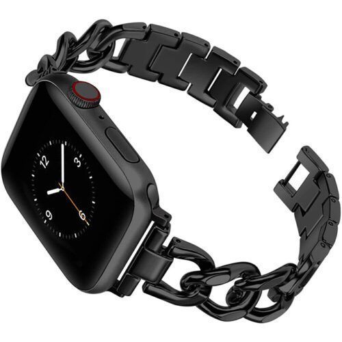 OEM Elegant Metal Beads Bracelet Black Apple Watch 44/45/46/49mm