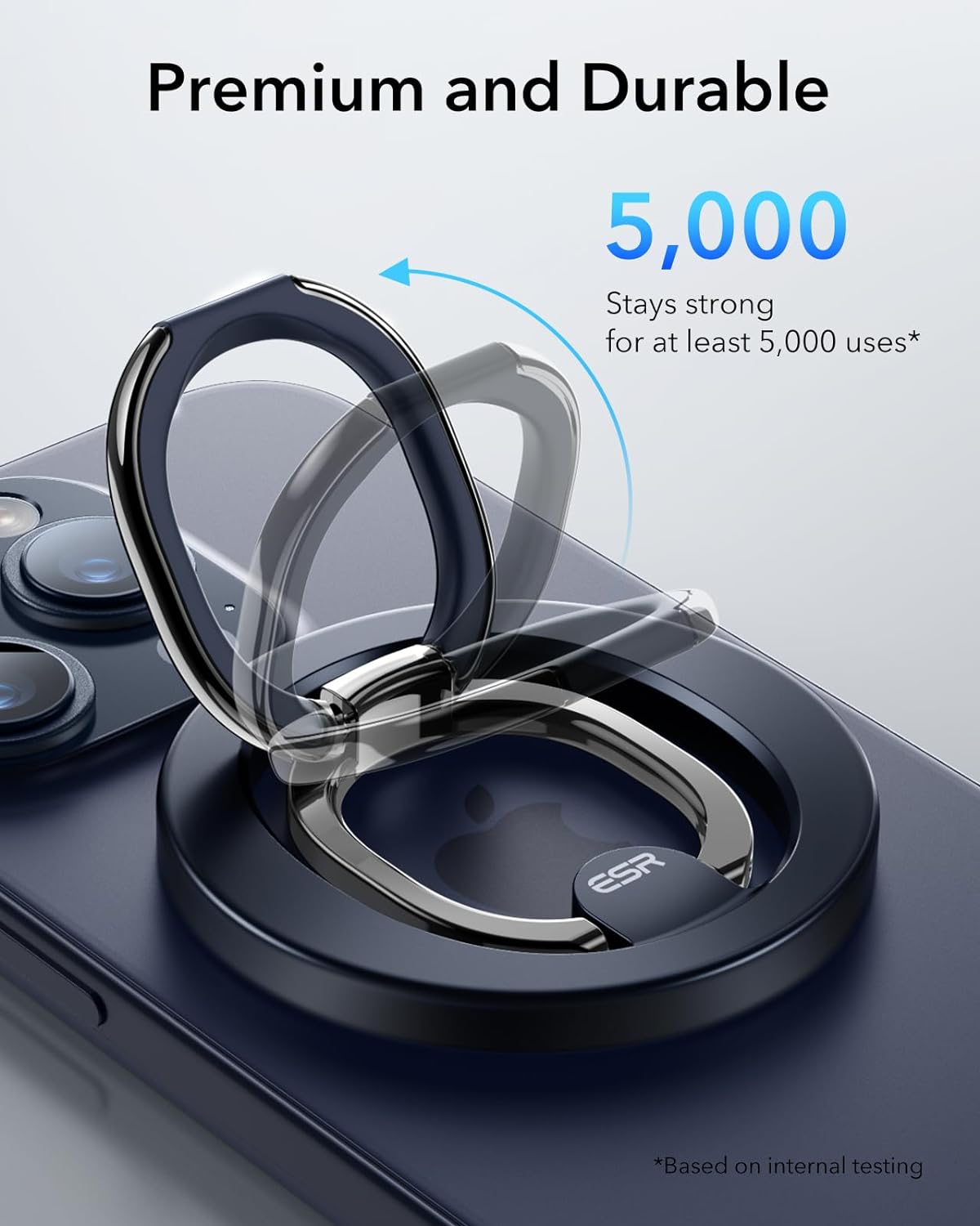 ESR HaloLock MagSafe Ring Stand Blue Titanium MAGSAFE GADGETS ESR ESR HaloLock MagSafe Ring Stand Blue Titanium - Image 2
