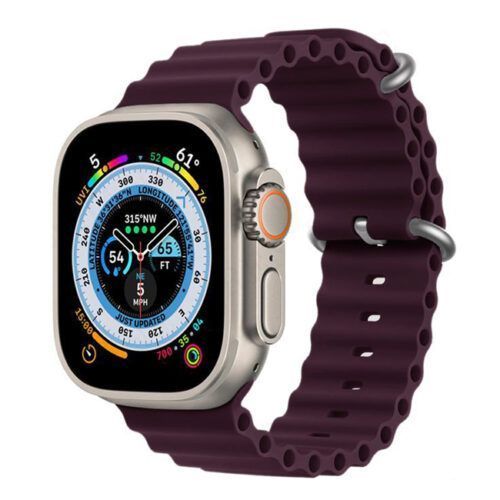 Orso Deluxe Sport Silicone Elderberry Λουράκι Apple Watch 44/45/46/49mm