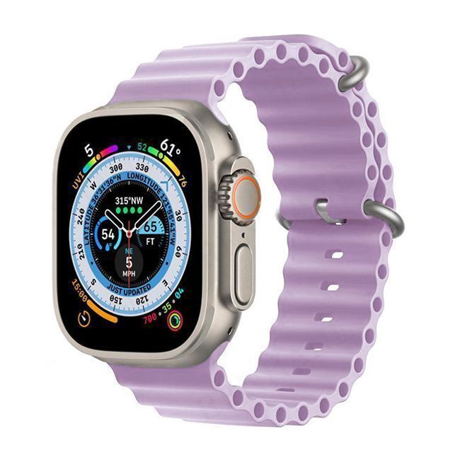 Orso Deluxe Sport Silicone Violet Λουράκι Apple Watch 44/45/46/49mm APPLE WATCH Orso Orso Deluxe Sport Silicone Violet Λουράκι Apple Watch 44/45/46/49mm