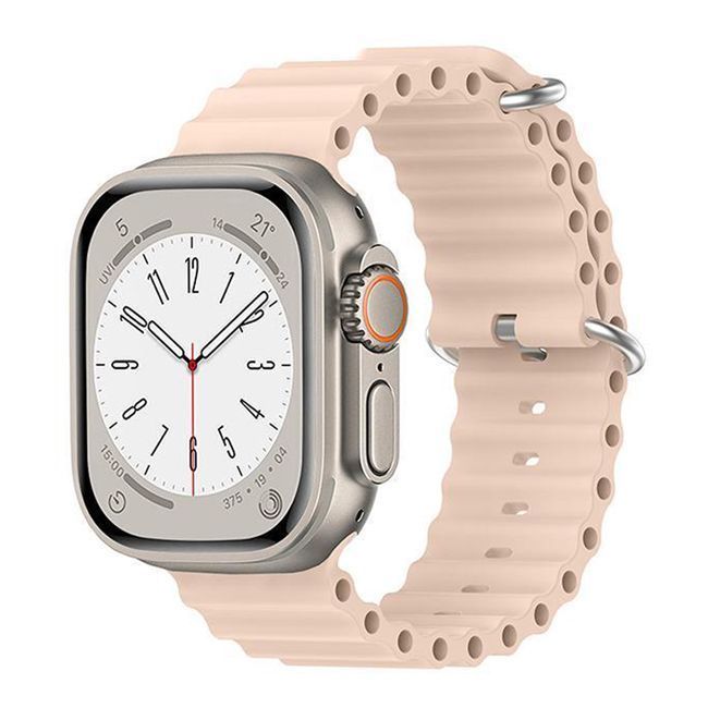 Orso Deluxe Sport Silicone Pink Sand Λουράκι Apple Watch 44/45/46/49mm APPLE WATCH Orso Orso Deluxe Sport Silicone Pink Sand Λουράκι Apple Watch 44/45/46/49mm