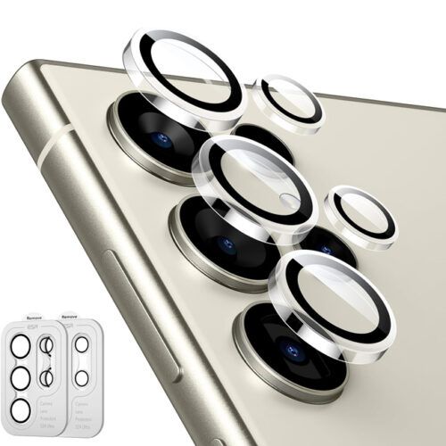(2-Pack) ESR Armorite Tempered Glass Camera Lens Clear Samsung S24 Ultra