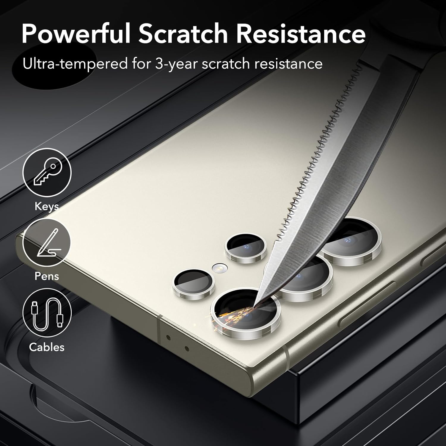 (2-Pack) ESR Armorite Tempered Glass Camera Lens Clear Samsung S24 Ultra ΠΡΟΣΤΑΣΙΑ ΟΘΟΝΗΣ ESR (2-Pack) ESR Armorite Tempered Glass Camera Lens Clear Samsung S24 Ultra - Image 5