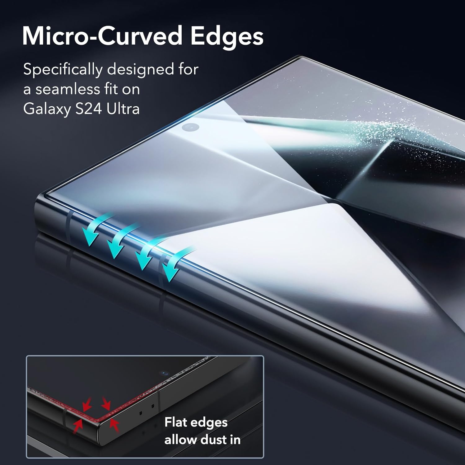 (2+1 Pack) ESR Set Tempered Glass + 9H Camera Lens Clear Samsung Galaxy S24 Ultra ΠΡΟΣΤΑΣΙΑ ΟΘΟΝΗΣ ESR (2+1 Pack) ESR Set Tempered Glass + 9H Camera Lens Clear Samsung Galaxy S24 Ultra - Image 4