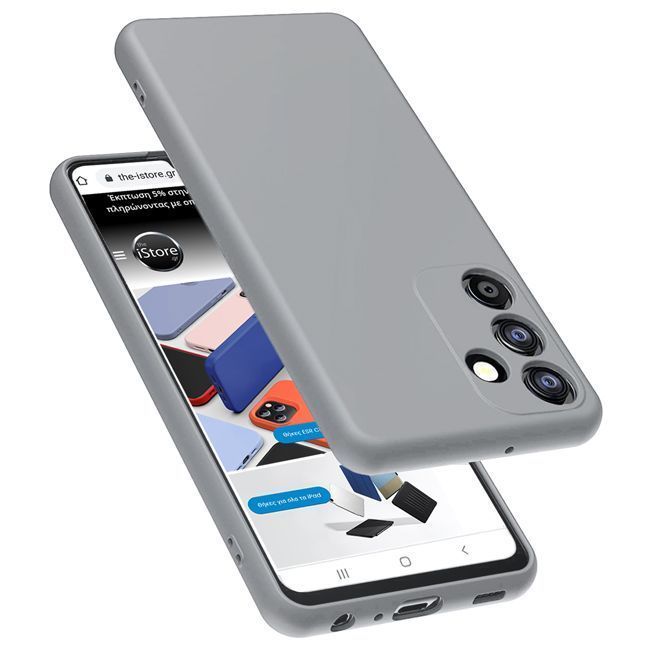 Θήκη Rubber Silk Grey Samsung Galaxy S23 FE ΘΗΚΕΣ Orso Θήκη Rubber Silk Grey Samsung Galaxy S23 FE
