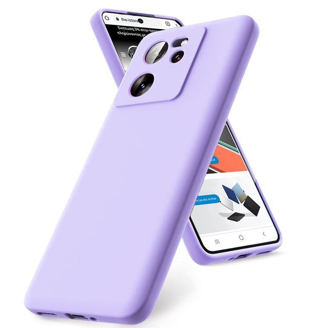 Θήκη Rubber Silk Violet Xiaomi 13T/13T Pro 5G ΘΗΚΕΣ Orso Θήκη Rubber Silk Violet Xiaomi 13T/13T Pro 5G