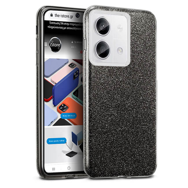 Θήκη Hybrid Strass Black Xiaomi Redmi Note 13 Pro 5G ΘΗΚΕΣ Orso Θήκη Hybrid Strass Black Xiaomi Redmi Note 13 Pro 5G