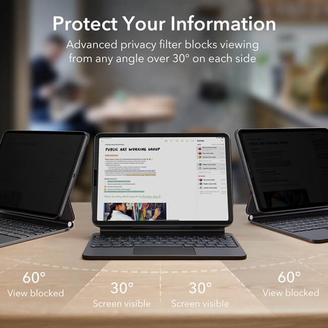 ESR Privacy Magnetic Screen Protector iPad Pro 12,9 ΠΡΟΣΤΑΣΙΑ ΟΘΟΝΗΣ ESR ESR Privacy Magnetic Screen Protector iPad Pro 12,9 - Image 3