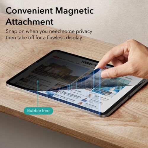 Alternative view of ESR Privacy Magnetic Screen Protector iPad Air 4/5/ iPad Pro 11