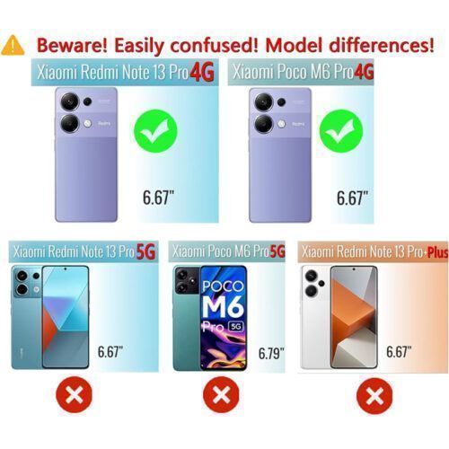 Alternative view of Θήκη Combo Kickstand Slide Camera Black Xiaomi Redmi Note 13 Pro 4G
