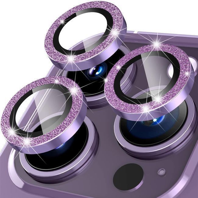 OEM Lens Camera Tempered Glass Glitter Purple iPhone 14 Pro/14 Pro Max ΠΡΟΣΤΑΣΙΑ ΟΘΟΝΗΣ Orso OEM Lens Camera Tempered Glass Glitter Purple iPhone 14 Pro/14 Pro Max