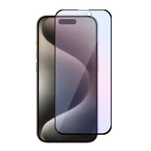 Anti Blue Light Full Cover Tempered Glass iPhone 15 Pro