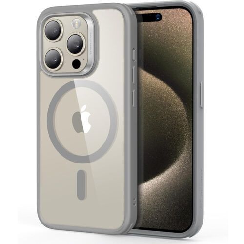 Θήκη ESR Classic Hybrid HaloLock MagSafe Clear Grey iPhone 15 Pro ΘΗΚΕΣ ESR Θήκη ESR Classic Hybrid HaloLock MagSafe Clear Grey iPhone 15 Pro