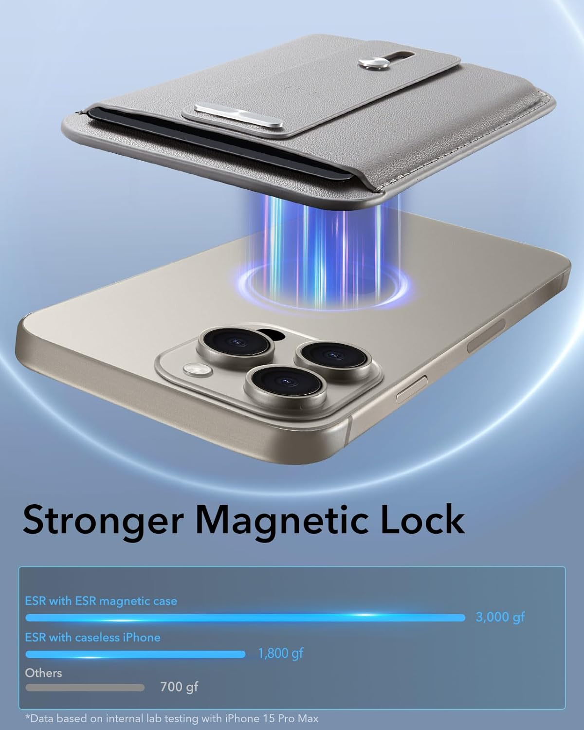 ESR HaloLock MagSafe Wallet Grip Finger Loop Grey Titanium MAGSAFE GADGETS ESR ESR HaloLock MagSafe Wallet Grip Finger Loop Grey Titanium - Image 4