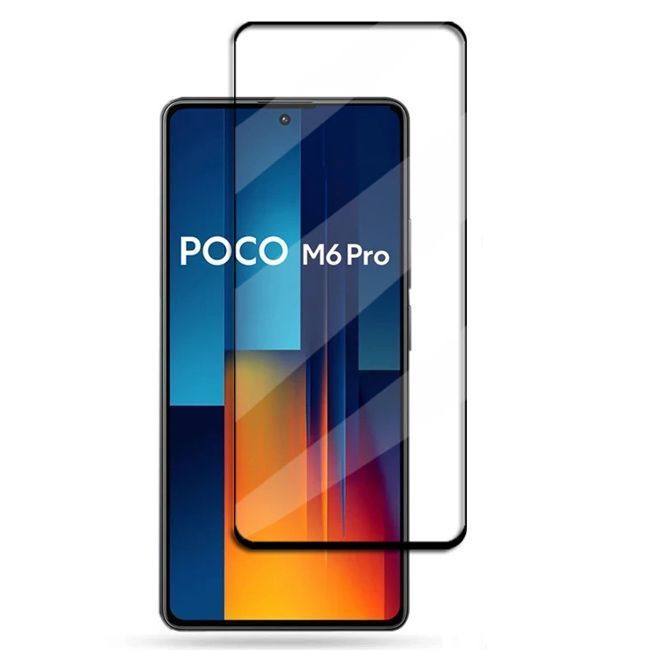 Full Glue Tempered Glass Poco M6 Pro 4G ΠΡΟΣΤΑΣΙΑ ΟΘΟΝΗΣ OEM Full Glue Tempered Glass Poco M6 Pro 4G