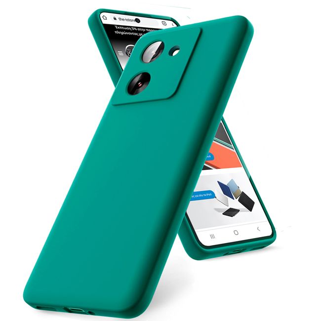 Θήκη Rubber Silk Jungle Green Poco C65 ΘΗΚΕΣ Orso Θήκη Rubber Silk Jungle Green Poco C65