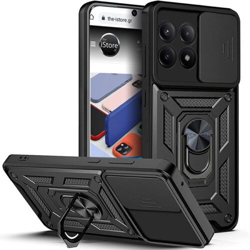 Θήκη Combo Kickstand Slide Camera Black Poco X6 Pro 5G