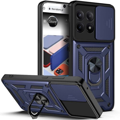 Θήκη Combo Kickstand Slide Camera Blue Poco X6 Pro 5G