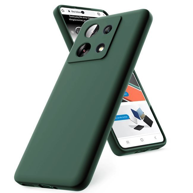 Θήκη Rubber Silk Forest Green Xiaomi Redmi 15C ΘΗΚΕΣ Orso Θήκη Rubber Silk Forest Green Xiaomi Redmi 15C