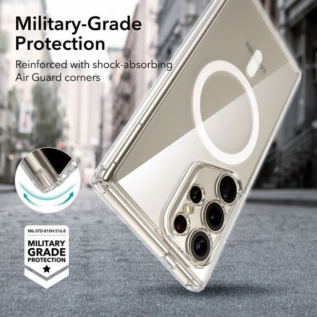 Θήκη ESR Classic Hybrid HaloLock MagSafe Clear Samsung S24 Ultra STOCK OFFERS ESR Θήκη ESR Classic Hybrid HaloLock MagSafe Clear Samsung S24 Ultra - Image 4